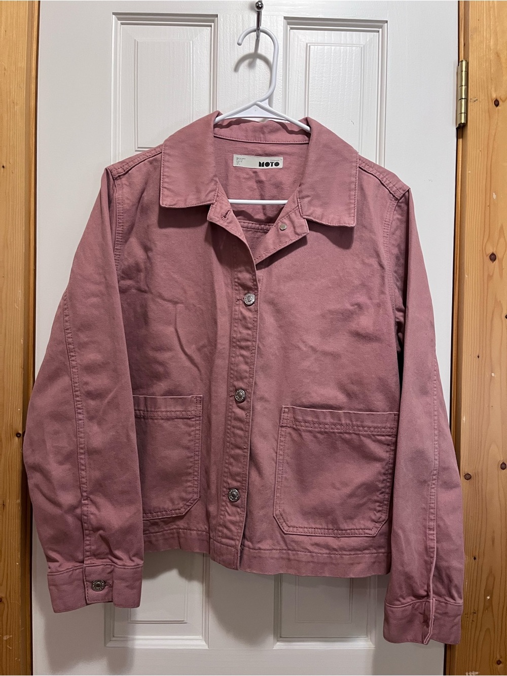 TOPSHOP MOTO Women's Mauve Utility Jacket